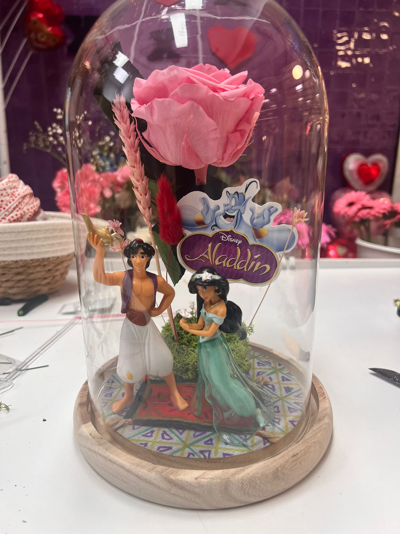 CUPULA PERSONALIZADA CON ROSA ETERNA