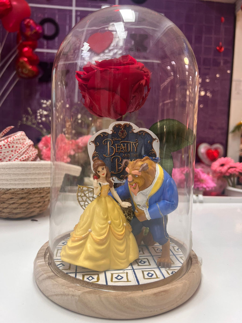 CUPULA PERSONALIZADA CON ROSA ETERNA